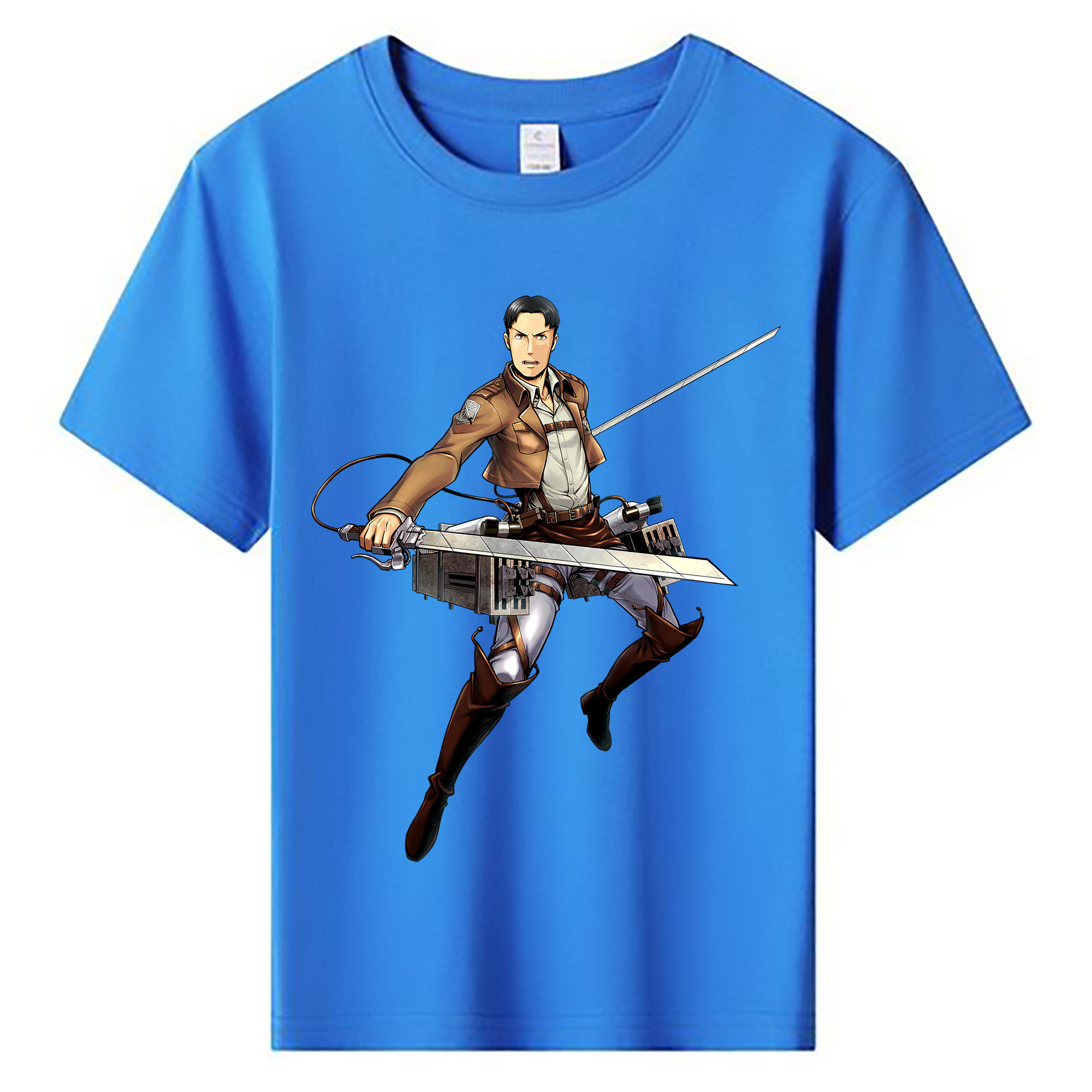 （画像用） 進撃の巨人 Attack on Titan 綿100％キッズTシャツ（フロントプリント）